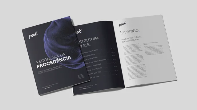 Aplicação da identidade Peek em revista